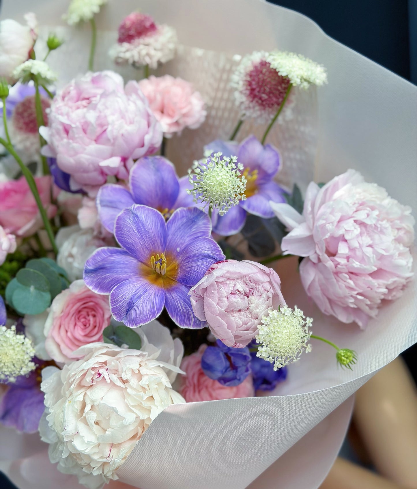 A booming peony bouquet