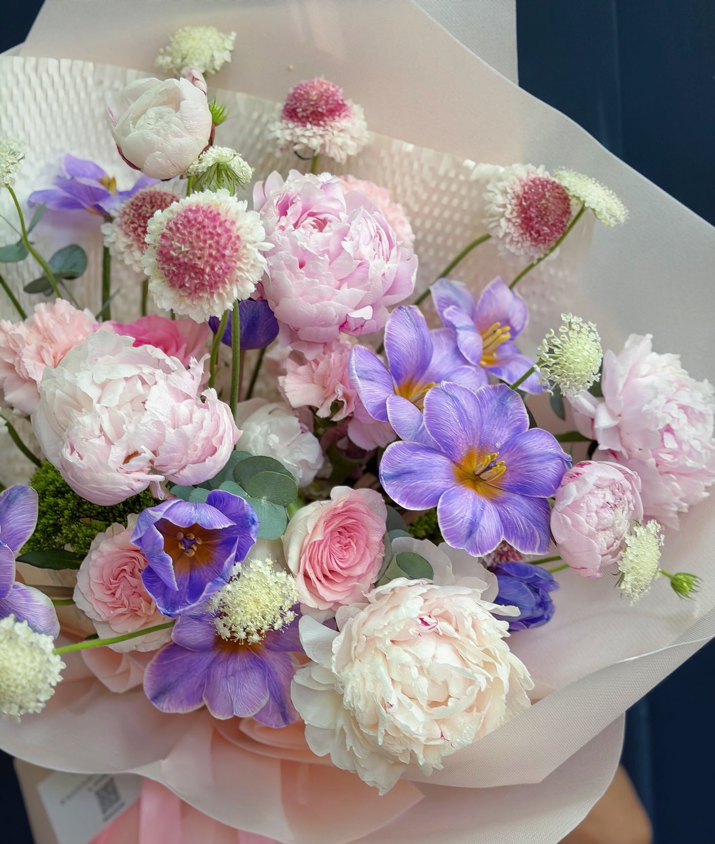 A booming peony bouquet