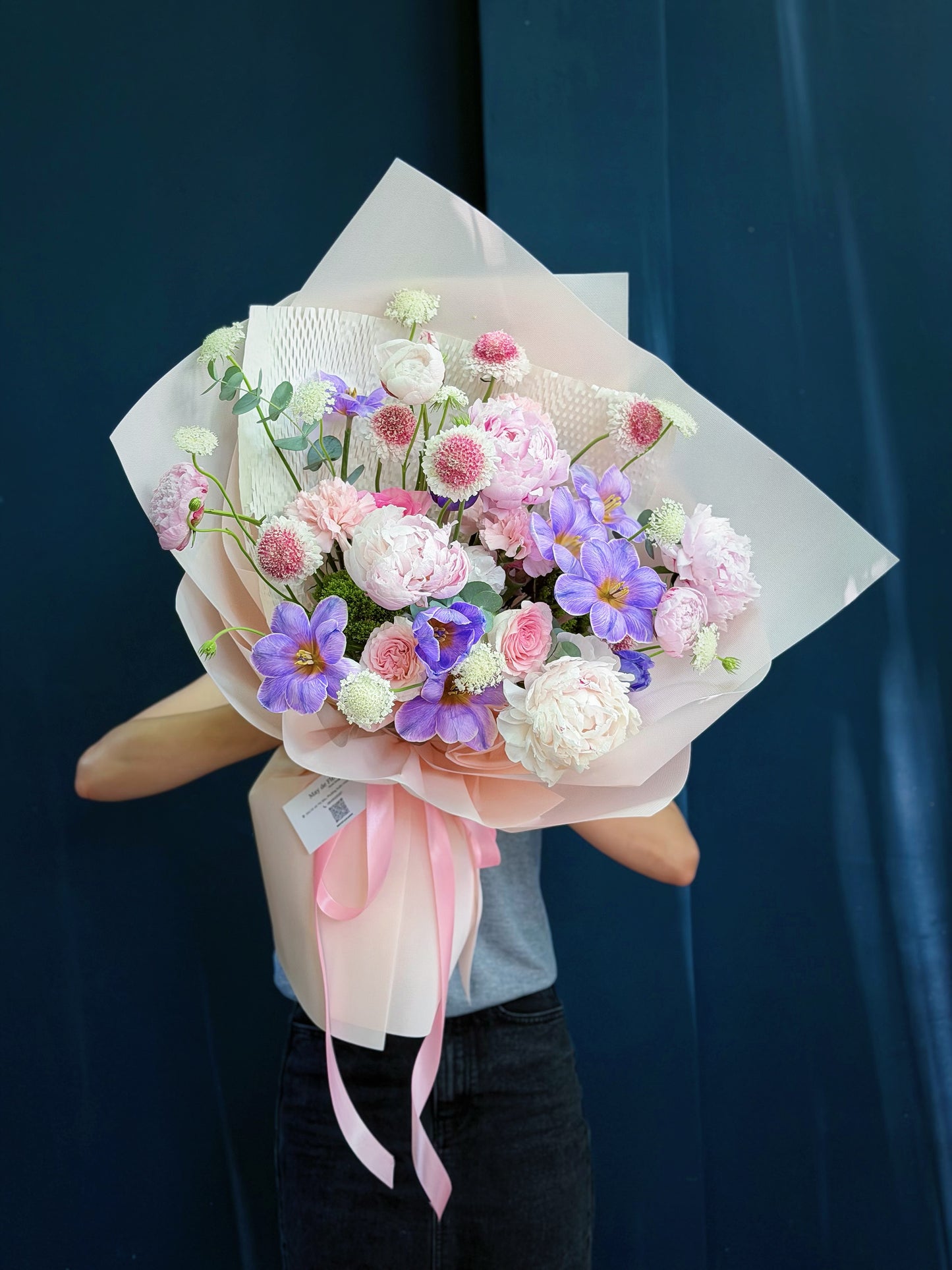 A booming peony bouquet