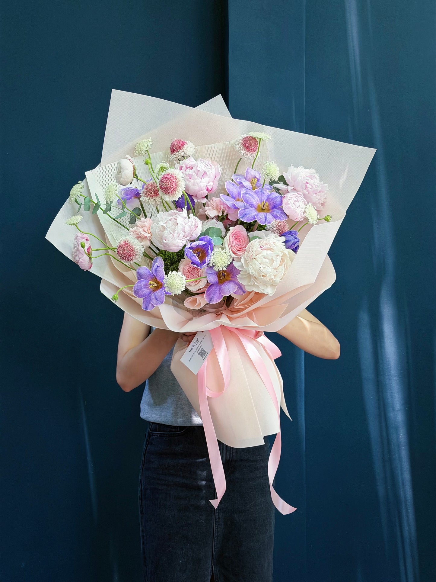 A booming peony bouquet