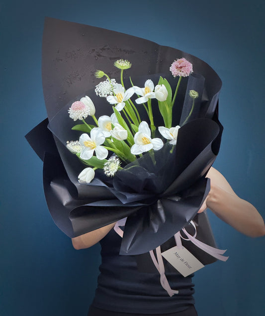 A cute tulip bouquet