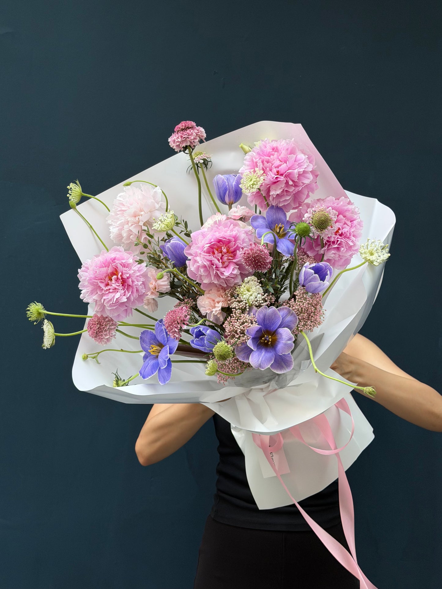 A romantic blooming bouquet