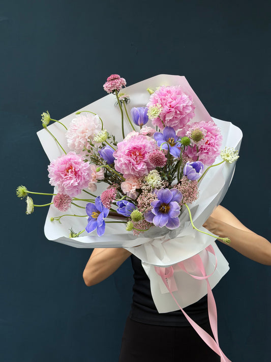 A romantic blooming bouquet