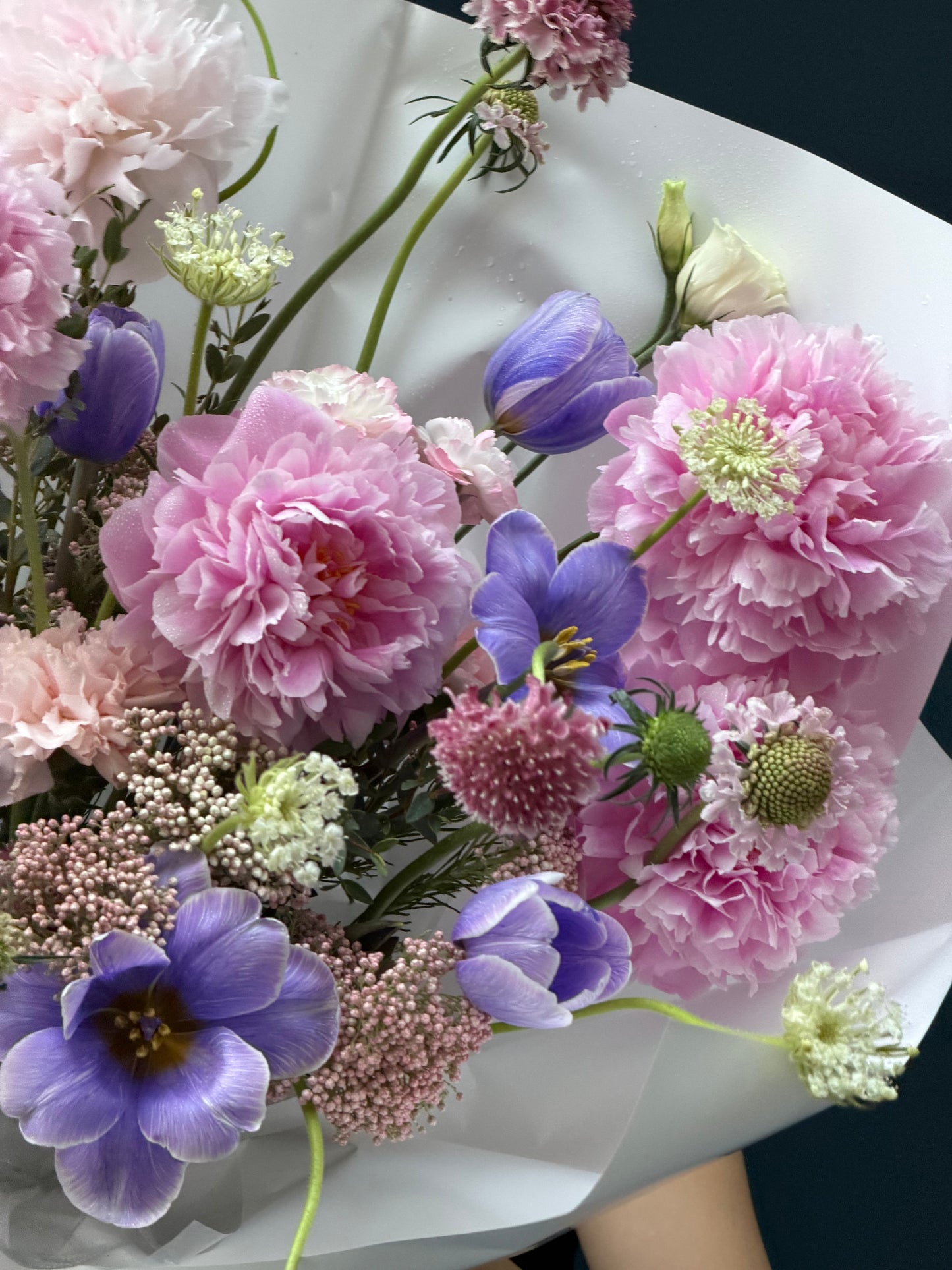 A romantic blooming bouquet